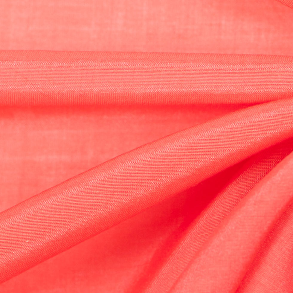 Rag & Bone Spiced Coral Silk-Cotton Voile - Detail